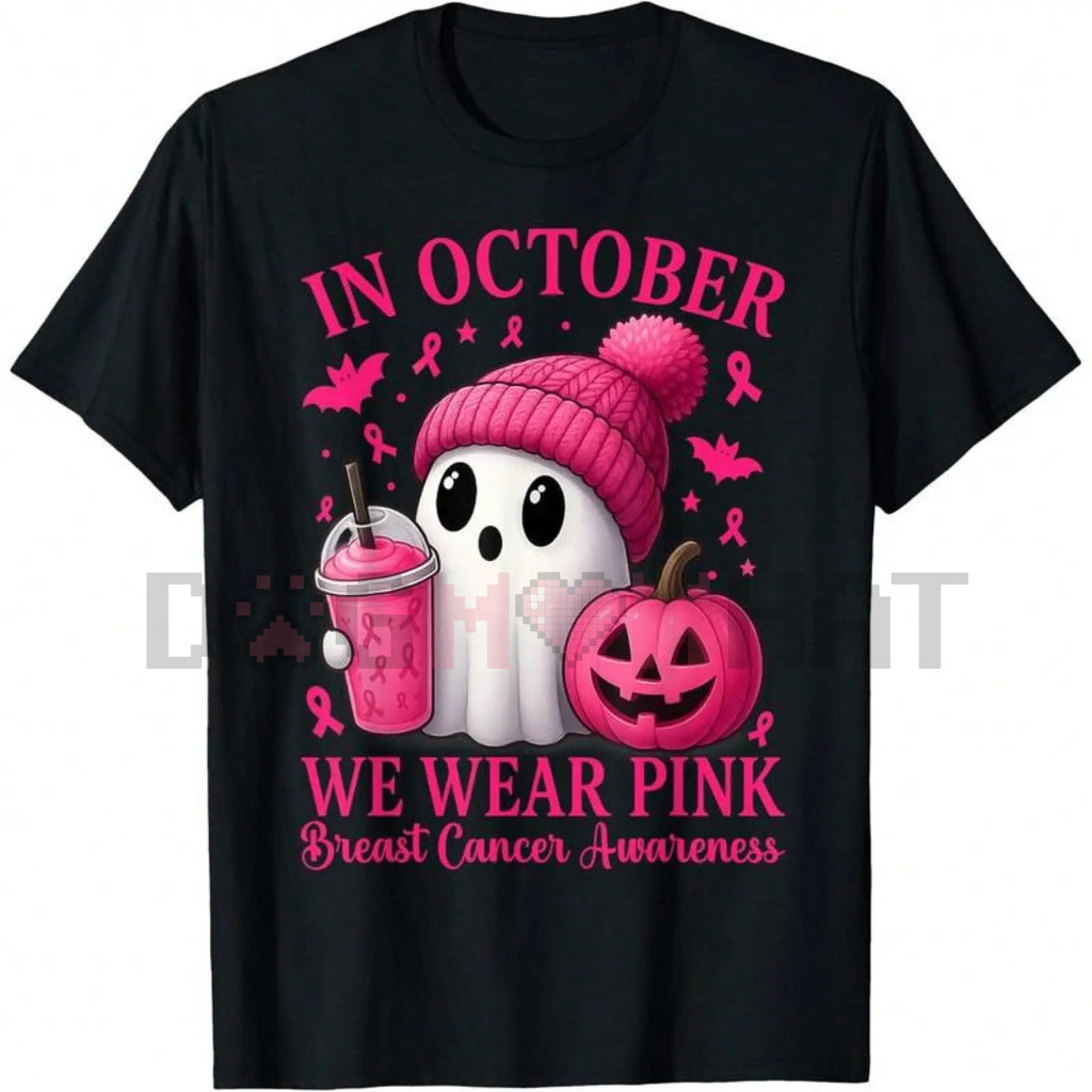 Pretty in Pink & Spooky Tee 🎀👻☕️