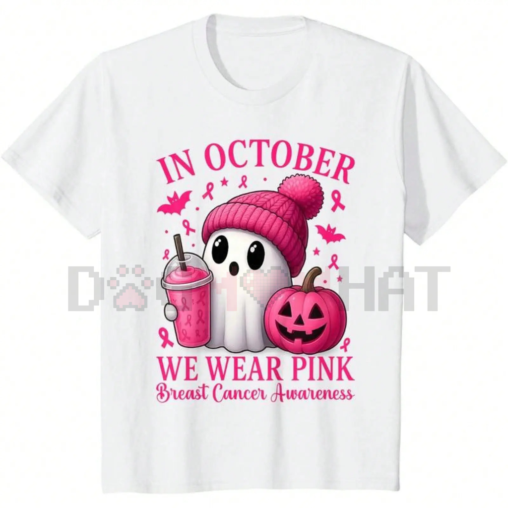 Pretty in Pink & Spooky Tee 🎀👻☕️