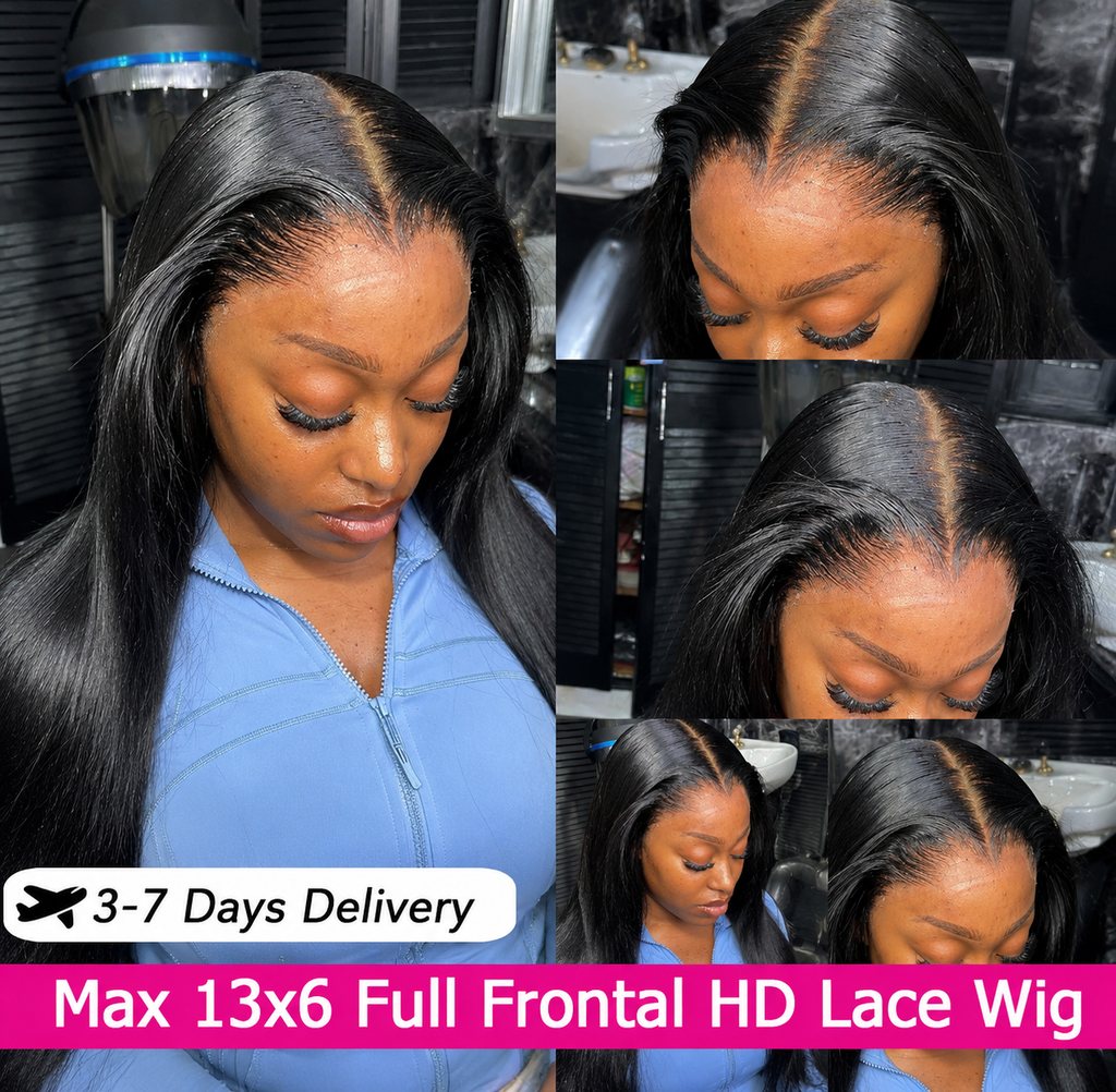 Baddie HD Lace Straight Wig – 13x6 Human Hair