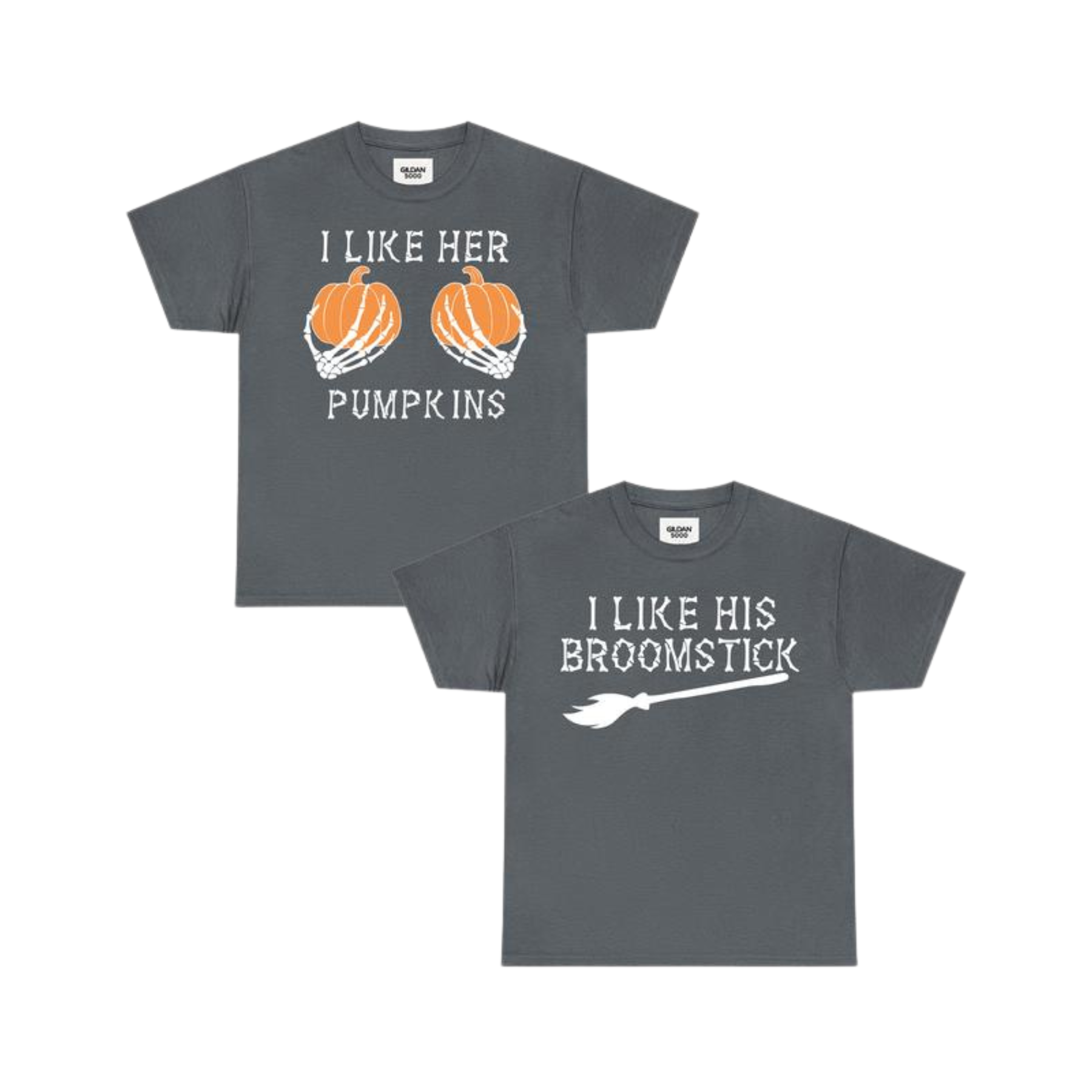 Pumpkins & Broomsticks Couple Tees 🎃🧹