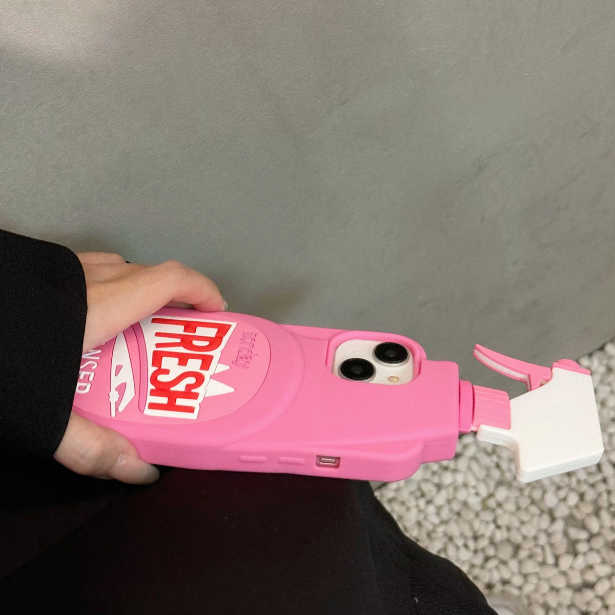 Fresh Pink Cleaner Bottle 3D iPhone Case