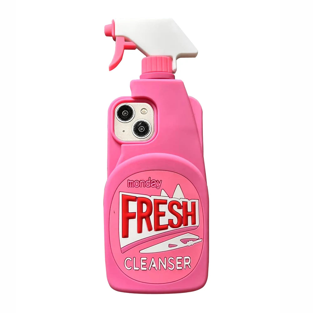 Fresh Pink Cleaner Bottle 3D iPhone Case