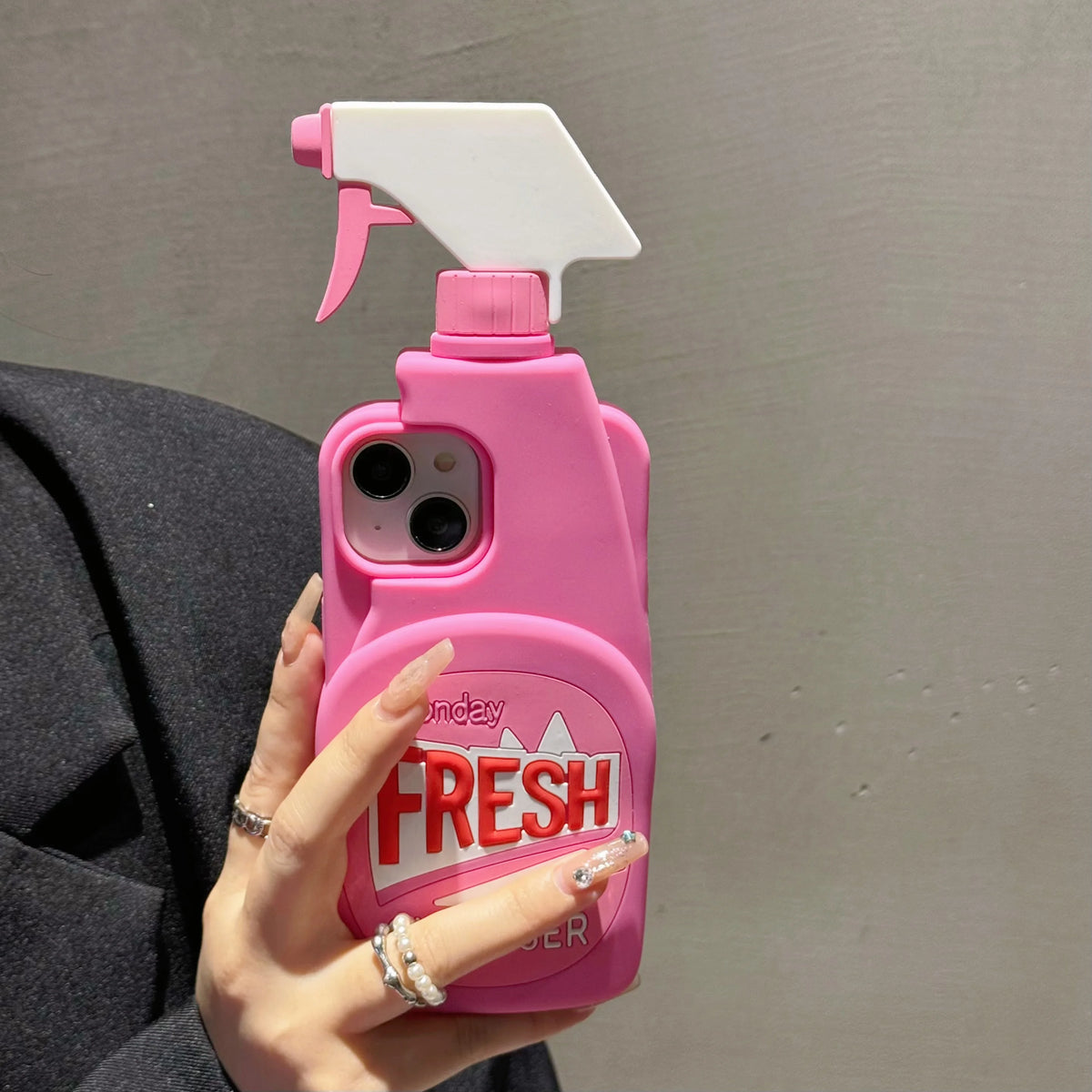 Fresh Pink Cleaner Bottle 3D iPhone Case