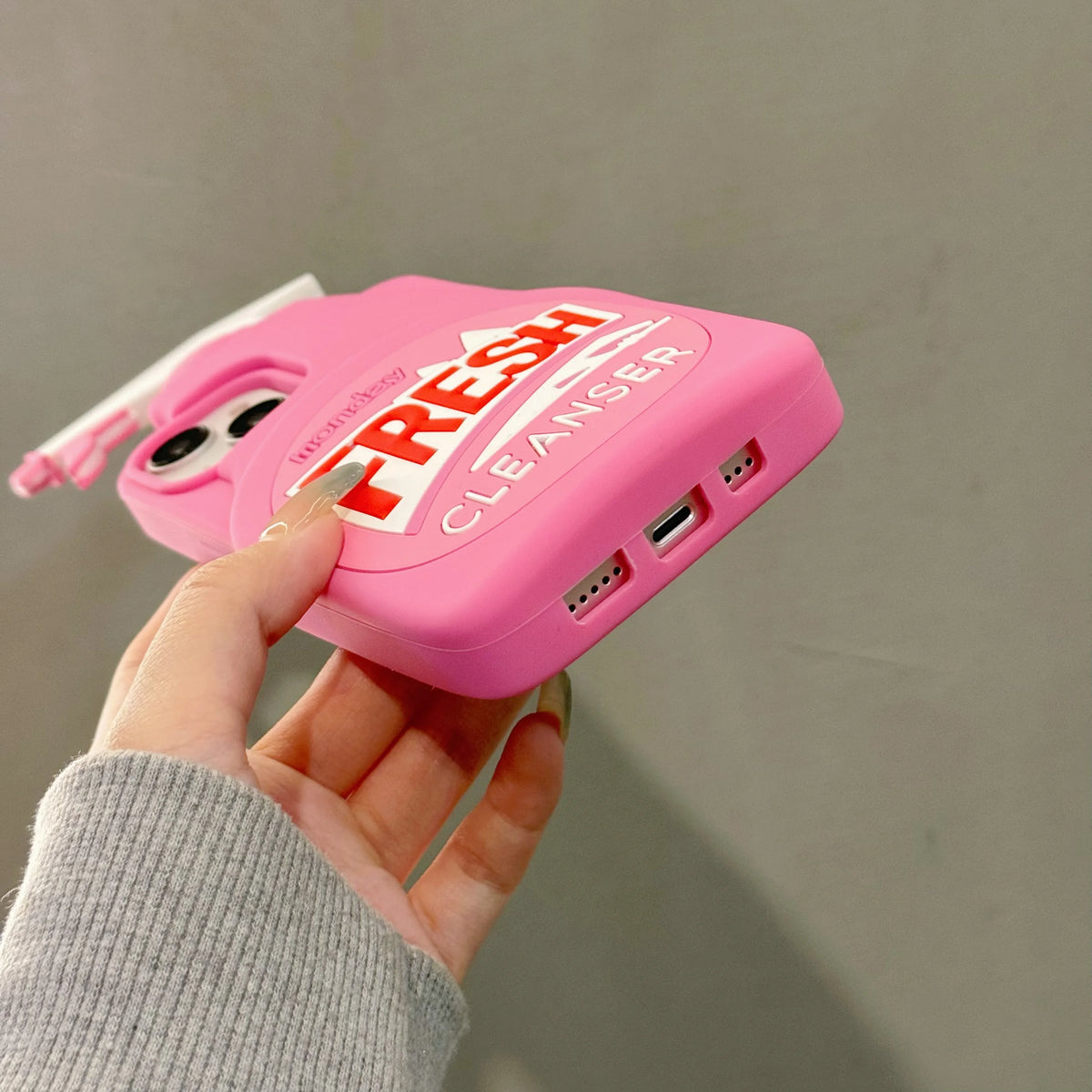 Fresh Pink Cleaner Bottle 3D iPhone Case