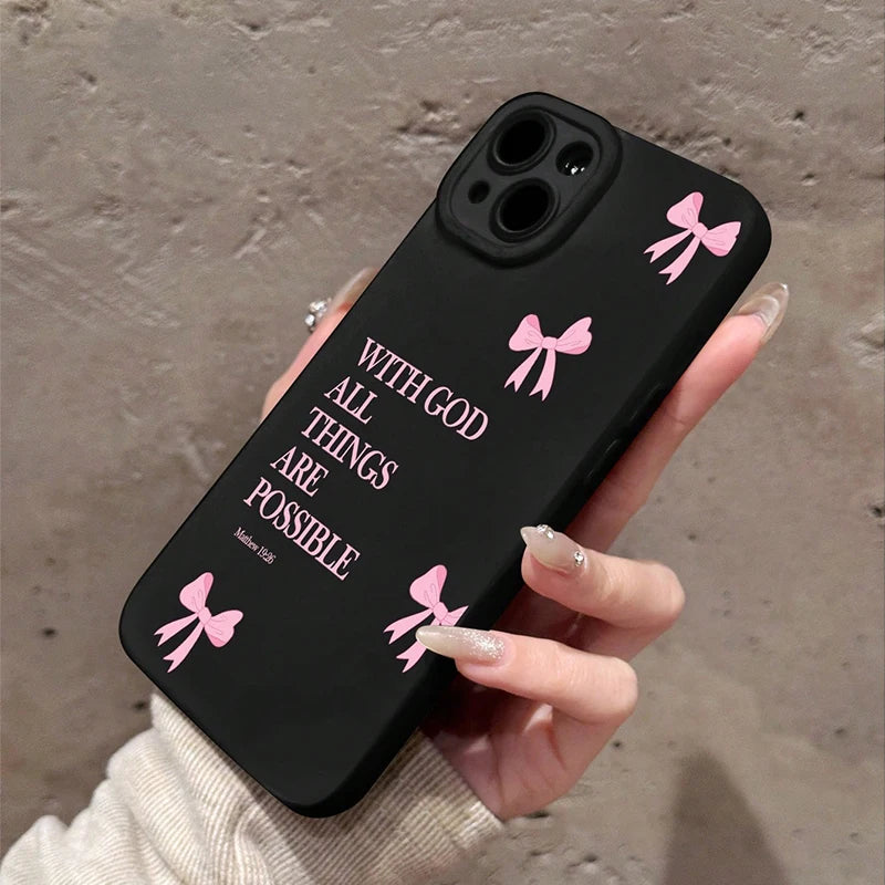 Gods Got Me Bow Phone Case