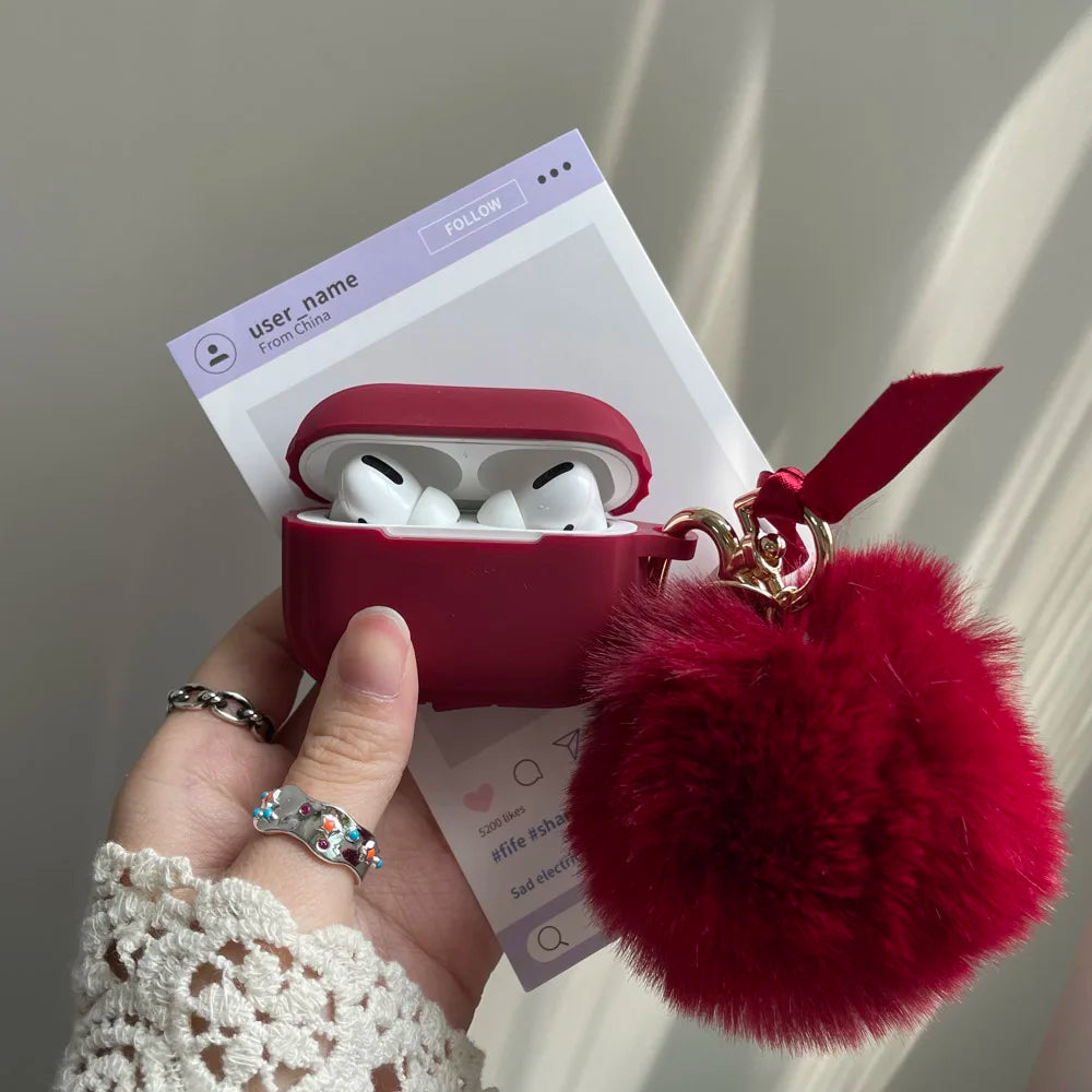 Cherry Bomb Puff Airpod Case